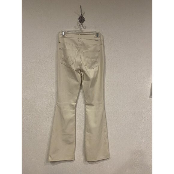 Mother Jeans Womens 25 Ivory Weekender Heel Coated Flare Bootcut Made in USA - Picture 5 of 7